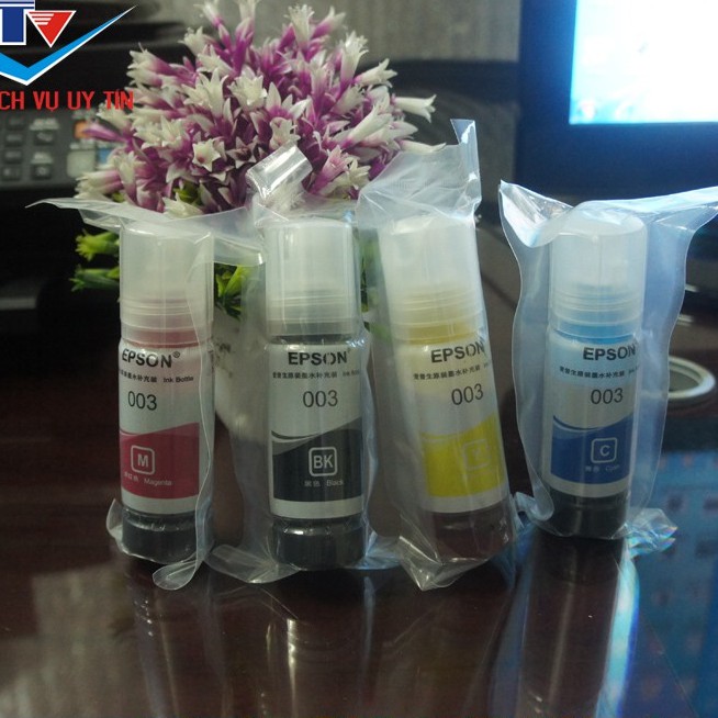 ☘️Bộ mực in màu 003 cho máy in Epson L1110/ L3110/ L3150/ L4150/ L1110  mực nhập khẩu
