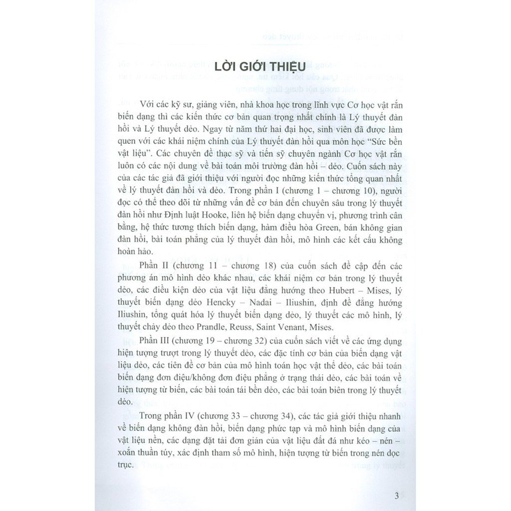 Sách - Lý Thuyết Đàn Hồi Và Lý Thuyết Dẻo