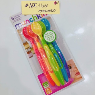 Set 6 thìa mềm ăn dặm Munchkin