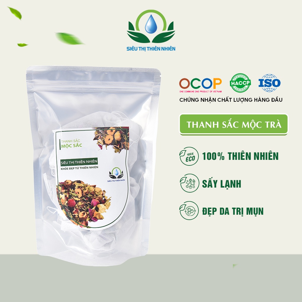 Thanh Sắc Mộc Trà SIÊU THỊ THIÊN NHIÊN Hỗ Trợ Giảm Bớt Mụn Nhọt Và Làm Trắng Sáng Da 100G - 200G