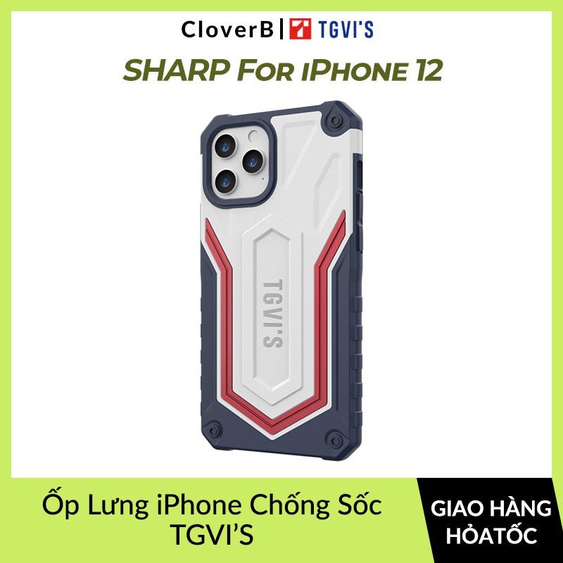 Ốp Lưng iPhone TGVIS SHAPP Series Chính Hãng Chống Sốc, Chống Va Đập, Chống Trượt, Bảo Vệ Toàn Diện Cho iPhone 12 Promax
