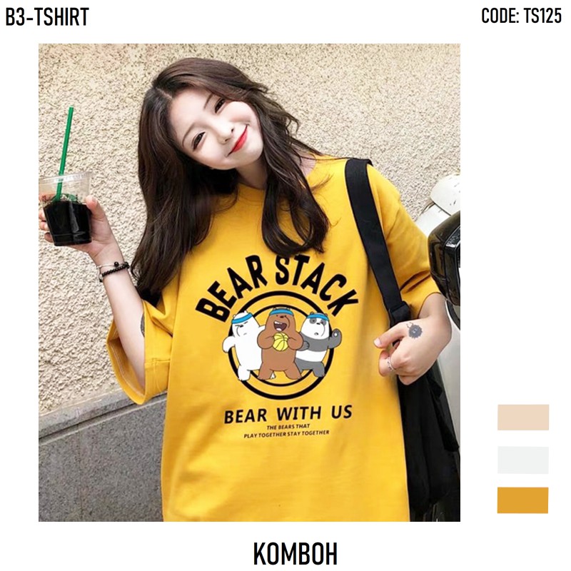 Áo phông unisex form rộng thun tay lỡ oversize nam nữ đẹp ulzzang BEARSTACK A10 | BigBuy360 - bigbuy360.vn