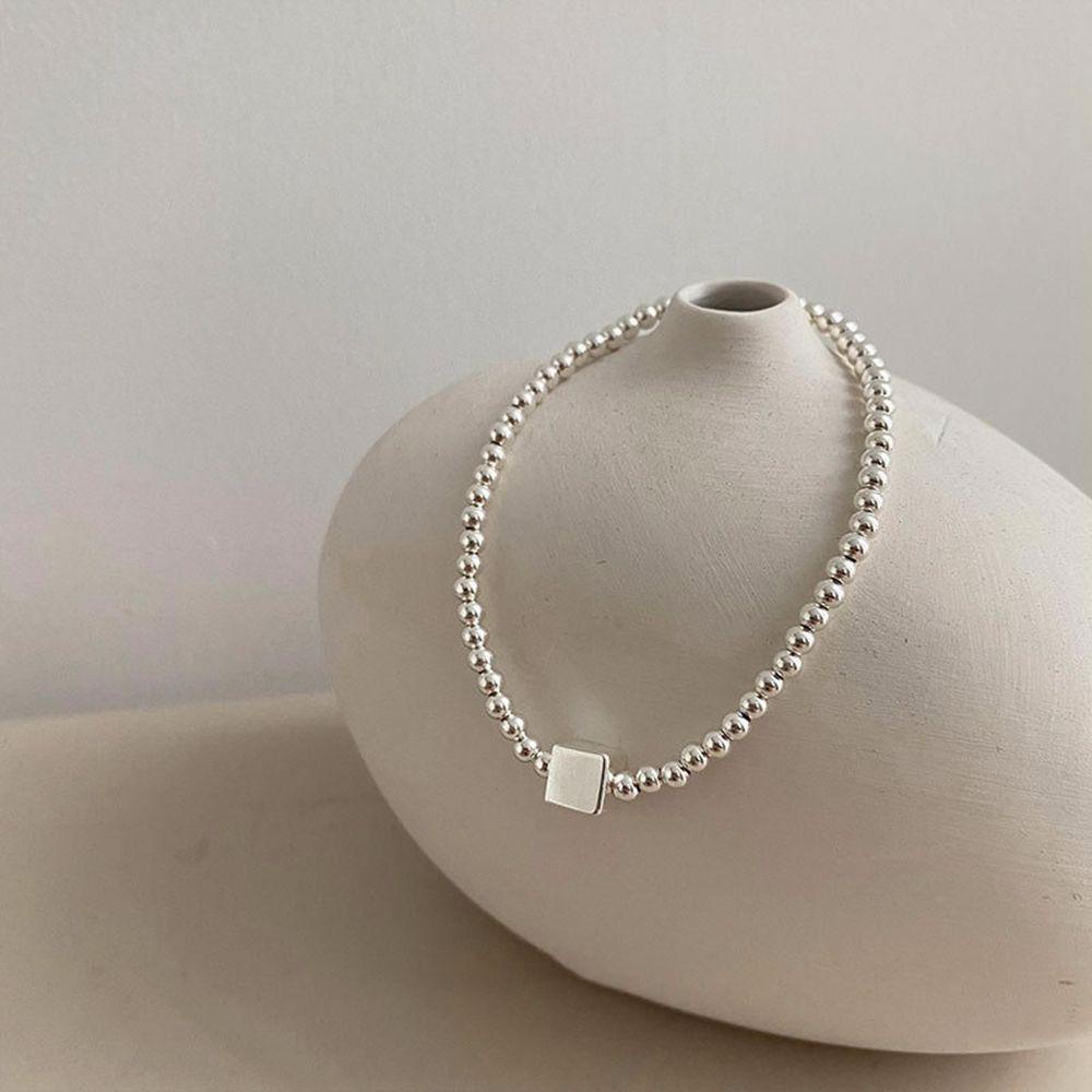 Vòng Đeo Tay Co Giãn Mặt Vuông / Mặt Cười / Trái Tim Dễ Điều Chỉnh