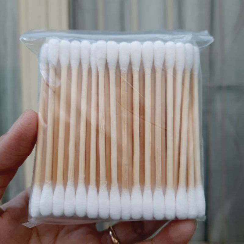 Tăm bông ráy tai thân gỗ lovely bông lớn