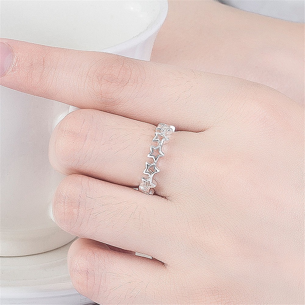 Nhẫn bạc 925 thiết kế hình ngôi sao đơn giản xinh xắn thời trang cho nữ 2020 ANTA Jewelry - ATJ3029