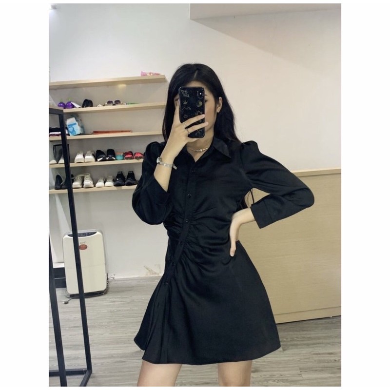 [Mã FAMAYWA2 giảm 10K đơn 50K] [FREESHIP 50K] Váy Đầm Tiểu Thư Ulzzang Hàn Quốc Satin Dáng Dài Vintage Cổ Đức | BigBuy360 - bigbuy360.vn