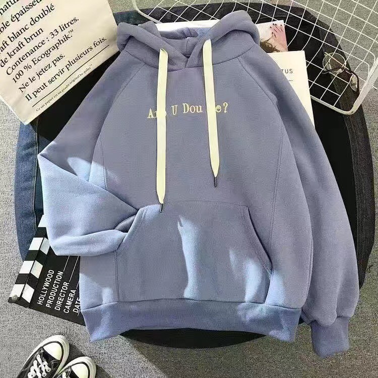 Áo Hoodie Tay Dài Phong Cách Ulzzang Hàn Quốc Chất Nỉ Bông Dày | BigBuy360 - bigbuy360.vn