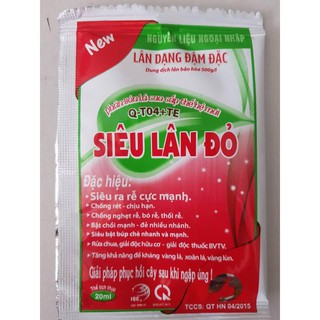 Phân bón siêu lân đỏ, gói 20ml