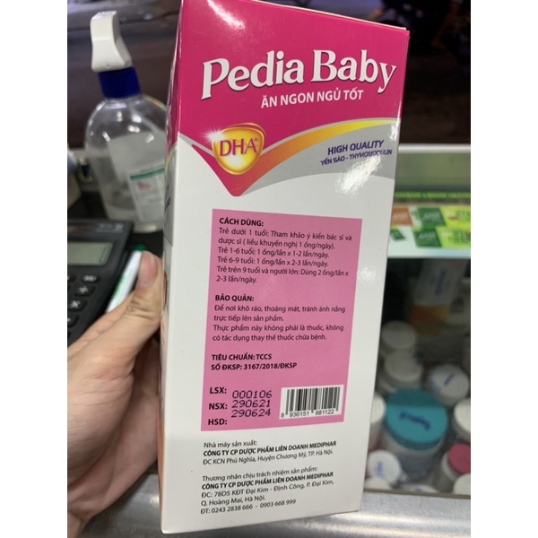 PEDIA BABY ăn ngon ngủ tốt-  Bổ sung lysine ,vitamin và khoáng chất cho cơ thể