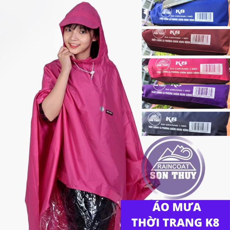 Áo mưa siêu nhẹ 1 mũ K8 SƠN THỦY