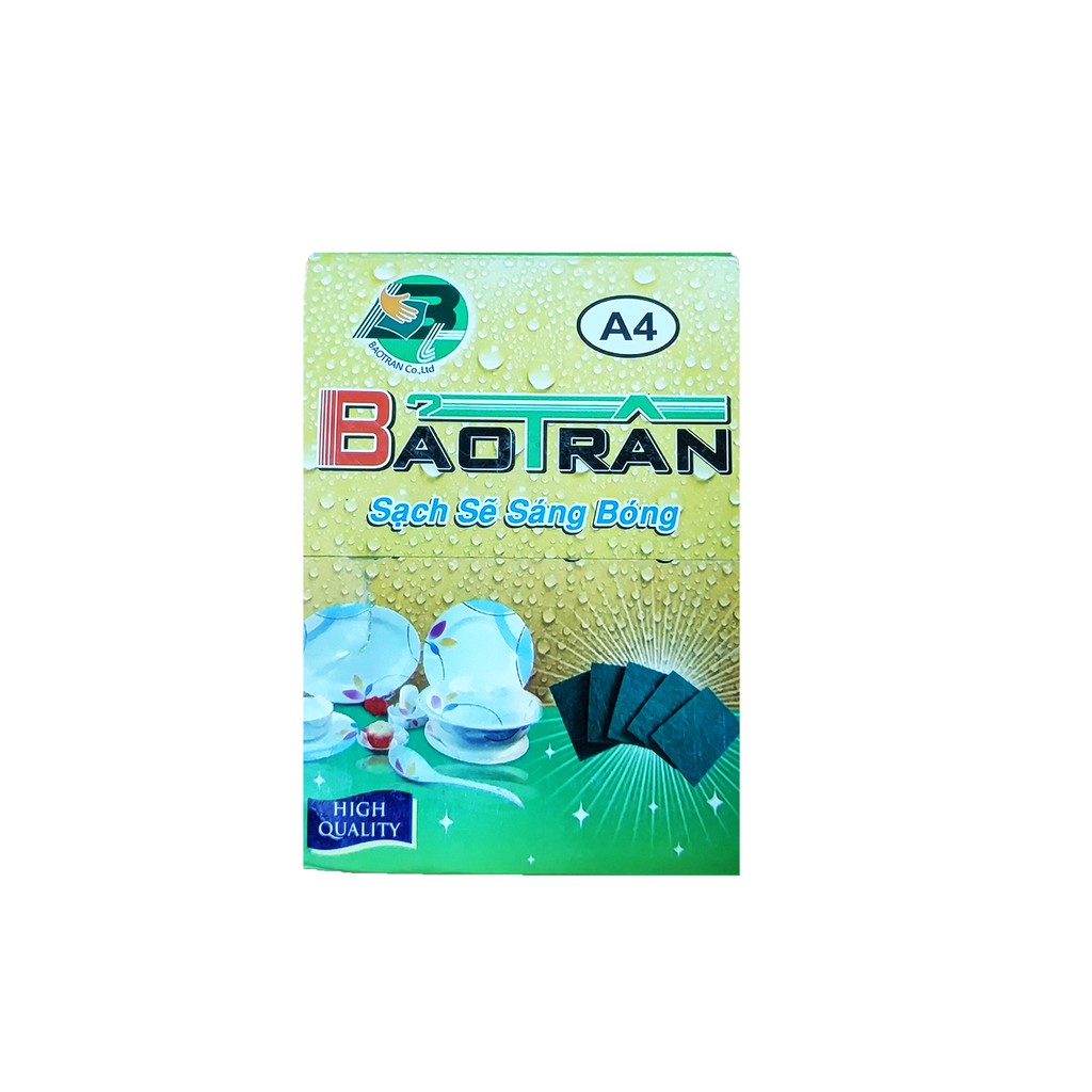 Miếng Cước Rửa Chén Xanh Bảo Trân A4 (10 miếng)