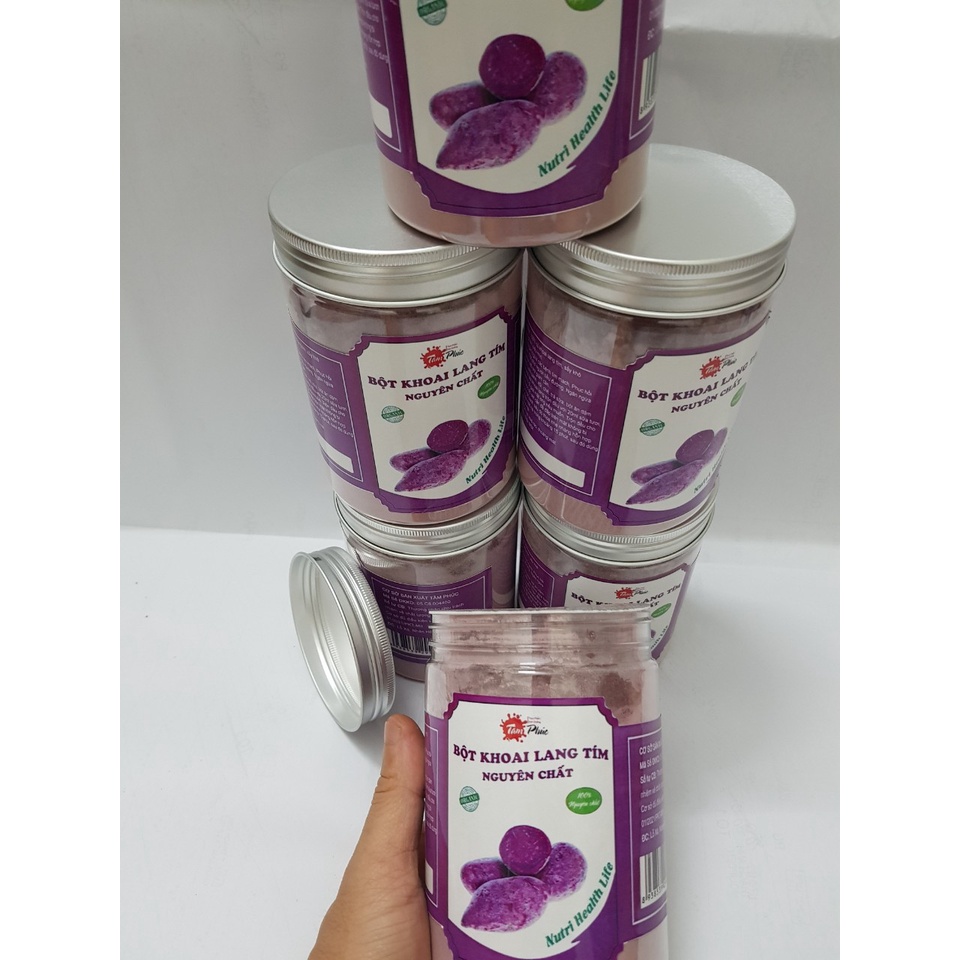 Bột khoai lang tím , bột khoai lang nguyên chất, làm bánh, phẩm màu, bột ăn dặm, trà sữa, đắp mặt