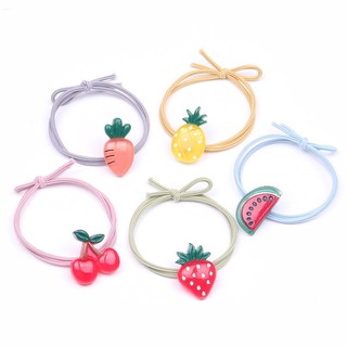 Set 3 sợi dây cột tóc trái cây b42 siêu xinh - giao ngẫu nhiên
