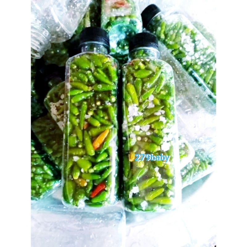 Ớt xiêm rừng sốc muối ,cay giòn quanh năm .chai 330ml 🌶.