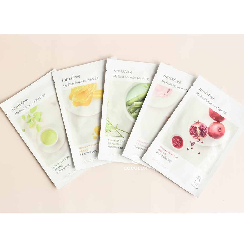 [CoCoLux] Mặt Nạ Miếng Innisfree My Real Squeeze Mask