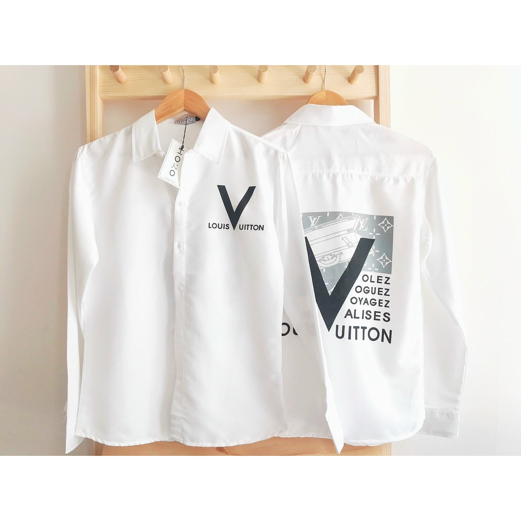 Áo sơ mi nam tay dài AHFASHION in LV vải đẹp mẫu mới cao cấp AHFASHION | BigBuy360 - bigbuy360.vn