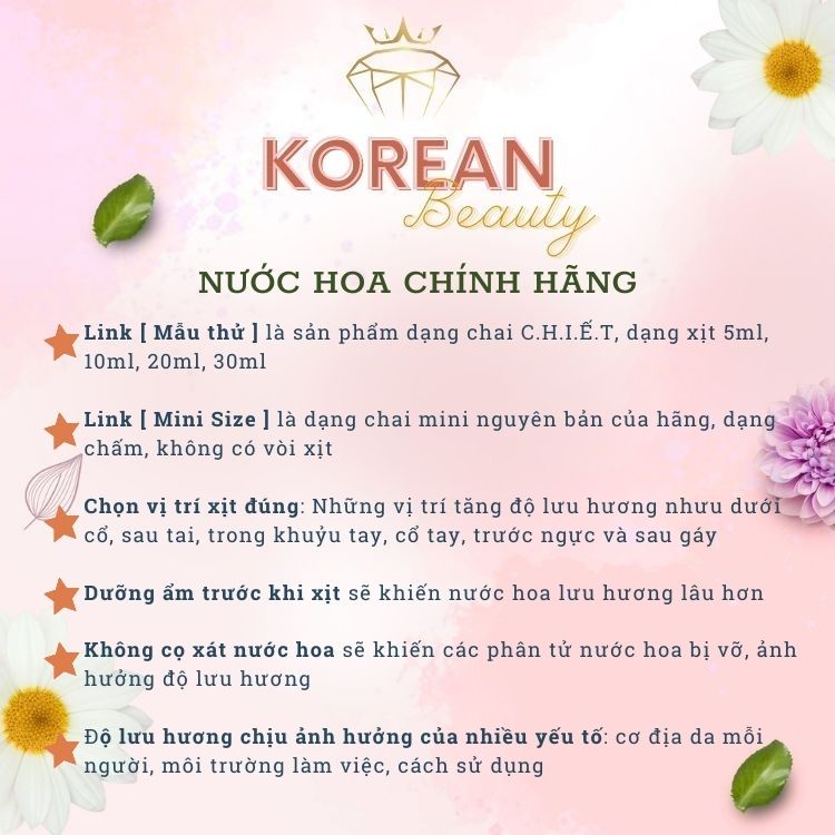 Nước Hoa Narciso Ambree, Narciso Noir Rose 10ML, Nước Hoa Nữ hương hoa cỏ