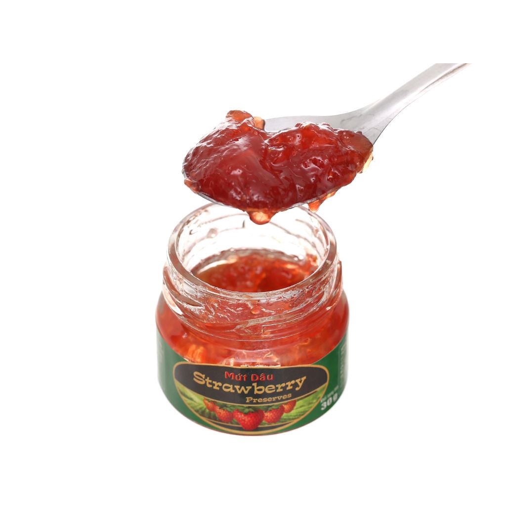 Mứt Dâu Strawberry Preserves GOLDEN FARM 30G - ăn kèm kem, sinh tố, bánh mì, sandwich, trà nóng