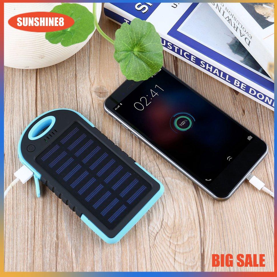 Pin sạc dự phòng 100000mAh 2 khe cắm USB mỏng nhẹ có đèn tiện dụng