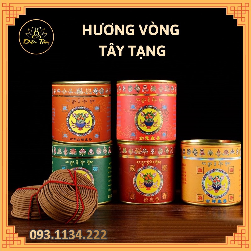 Hương vòng Tây Tạng, thành phần nhang trầm hương sạch và thảo dược xông nhà đồ thờ cúng phong thủy