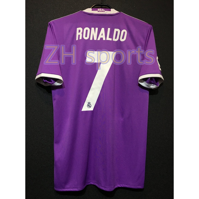 Áo Thun Bóng Đá Câu Lạc Bộ Real Madrid 16/17 BELE11 RONALDO 7 Seergio Ramos 4 2016/2017