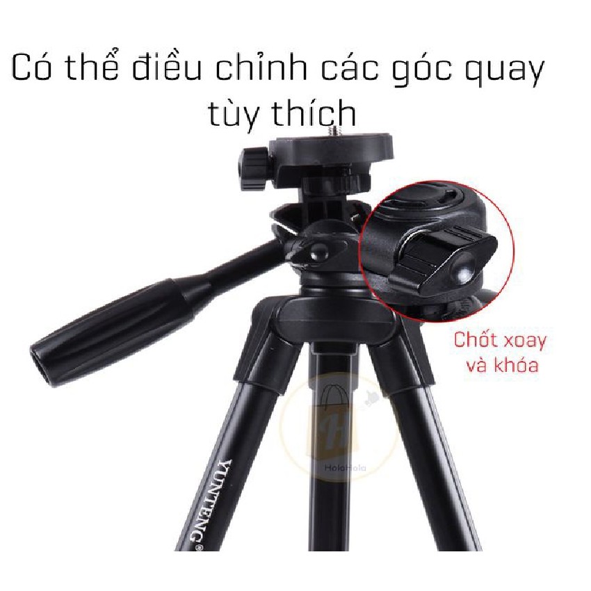 Chân chụp ảnh tripod 3110 hỗ trợ chụp ảnh cho điện thoại