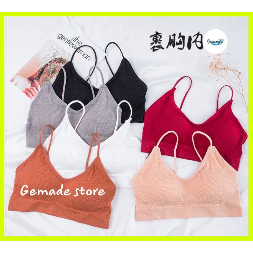 Áo bra yoga gym thể thao M17 croptop nâng ngực hai dây mảnh áo lót nữ