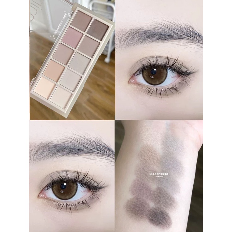 Bảng phấn mắt Sweet Mint ngọt ngào 10 màu tông nhũ và lì 100g