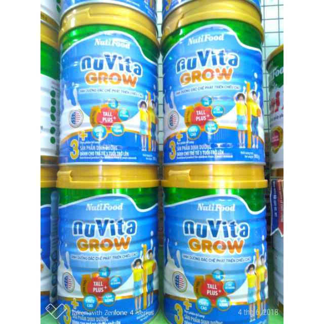 Sữa Nuvita Grow 3+ / 1+ lon 900g