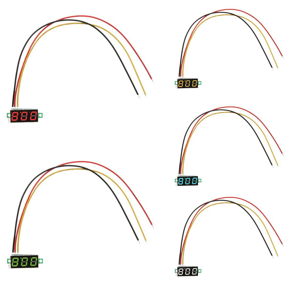 Vôn kế mini hiển thị màn hình LED DC 0 100V với 3 dây
