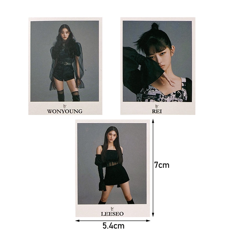 Tmdbyx Set 6 tấm thẻ ảnh lomo hình nhóm nhạc Kpop IVE DAZED KOREA
