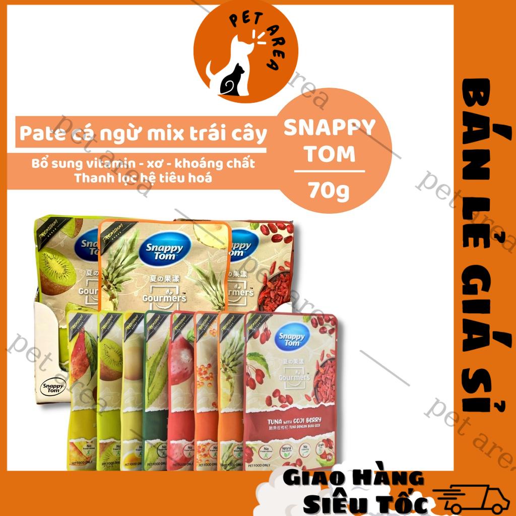 [Rẻ vô địch] [Chính hãng] Pate Cho Mèo Cá Ngừ Mix Trái Cây Snappy Tom Gói 70gr