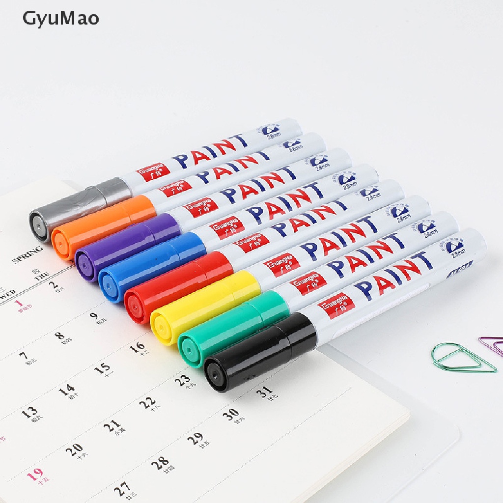 [cxGYMO] 12 Colors Paint Marker Pen Fade-proof Car Tyre Tire Tread CD Metal Permanent  HDY