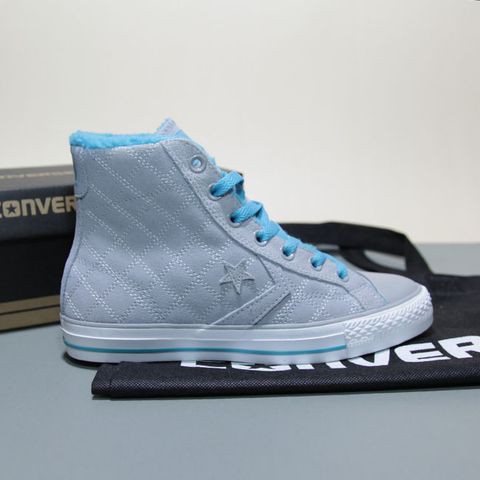 Giày Converse chính hãng cao cổ da lộn xám CCDX03