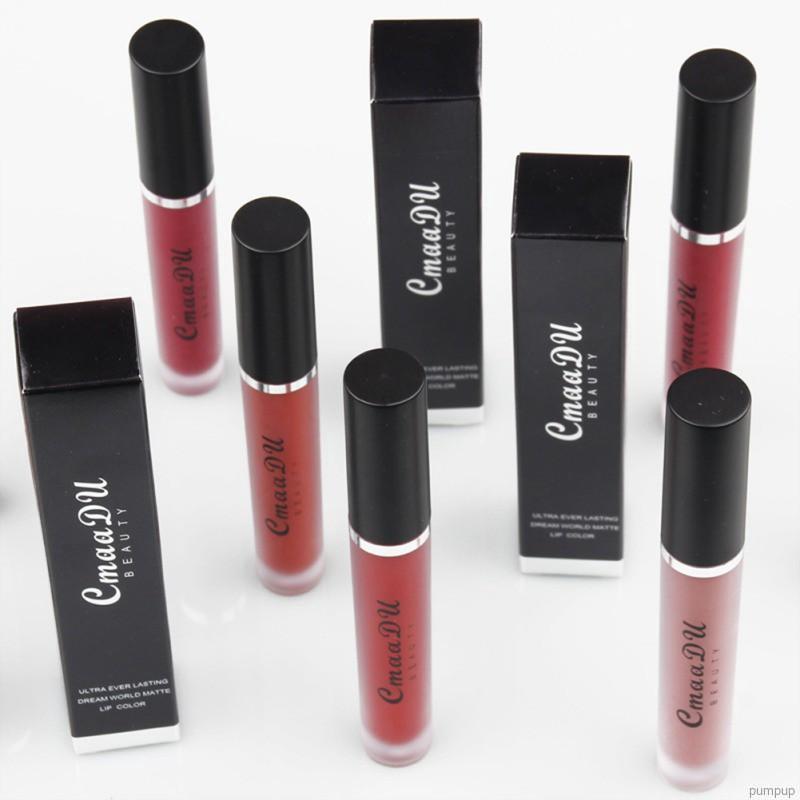 (Hàng Mới Về) Son Môi Cmaadu 15 Màu Tùy Chọn Chống Thấm Nước Và Chống Nhòe Cao Cấp