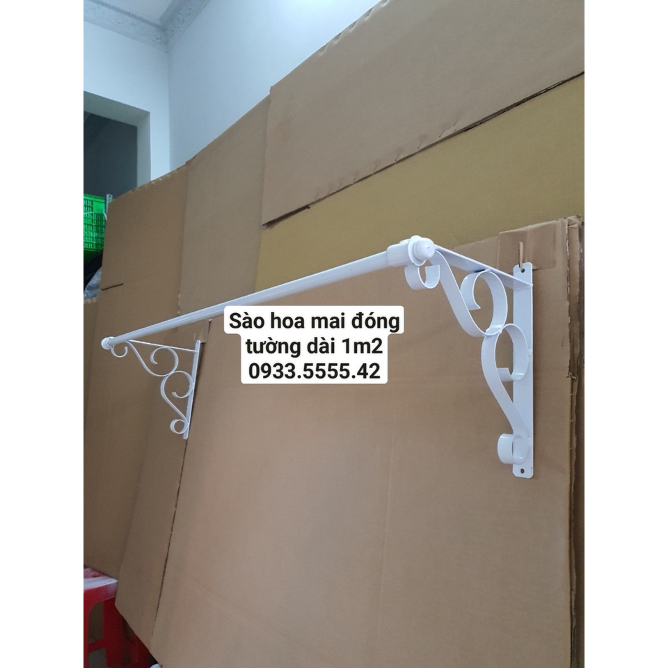 Bộ sào hoa mai TRẮNG-ĐEN [ FREE SHIP-RẺ ] treo quần áo-sắt sơn tĩnh điện-bền và chịu lực tốt