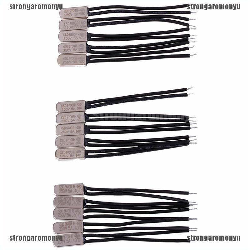 Bộ 5 công tắc điều khiển nhiệt độ Ksd9700 5a 250v