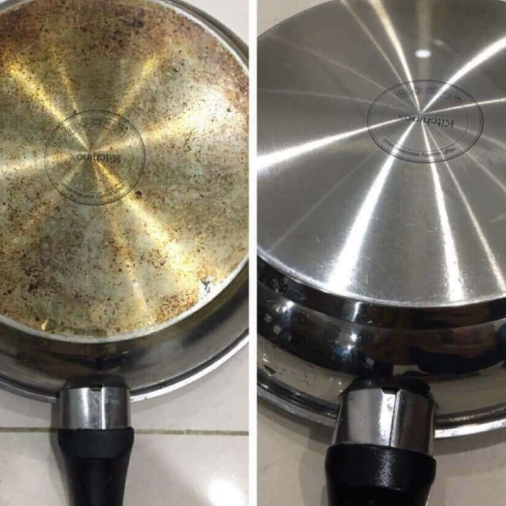 Combo Nước Tẩy Dầu Mỡ Nhà Bếp &amp; Nước Tẩy vòi sen inox thiết bị vệ sinh Faster 500ml
