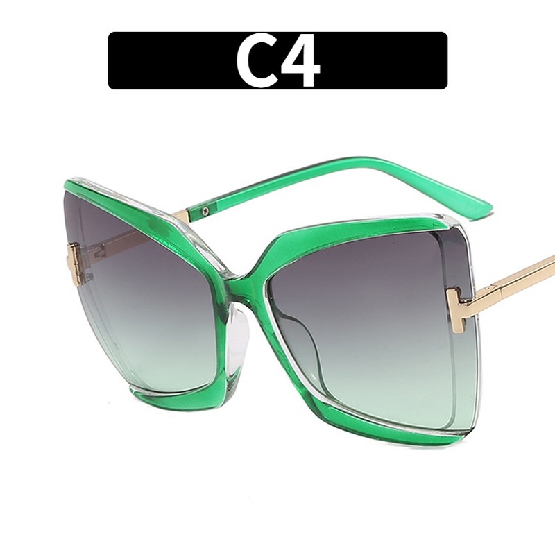 Kính Mát Thời Trang Gọng Mắt Mèo Cỡ Lớn Cá Tính Cho Nữ