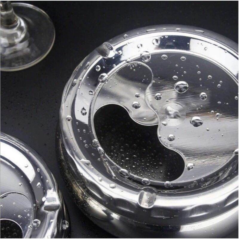 Gạt tàn nắp xoay inox 304