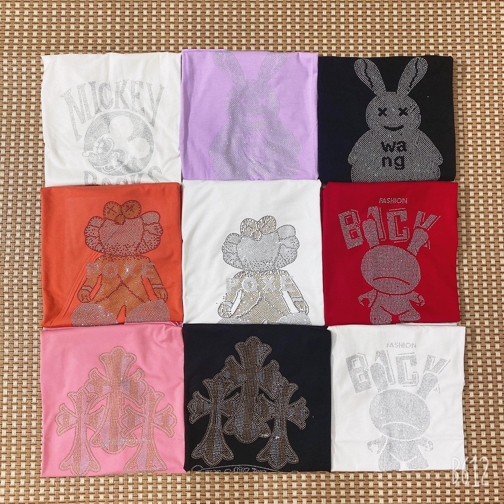 Áo Phông , Áo Thun đính Đá -  COTTON LẠNH - SALE còn 30-35-39k | BigBuy360 - bigbuy360.vn