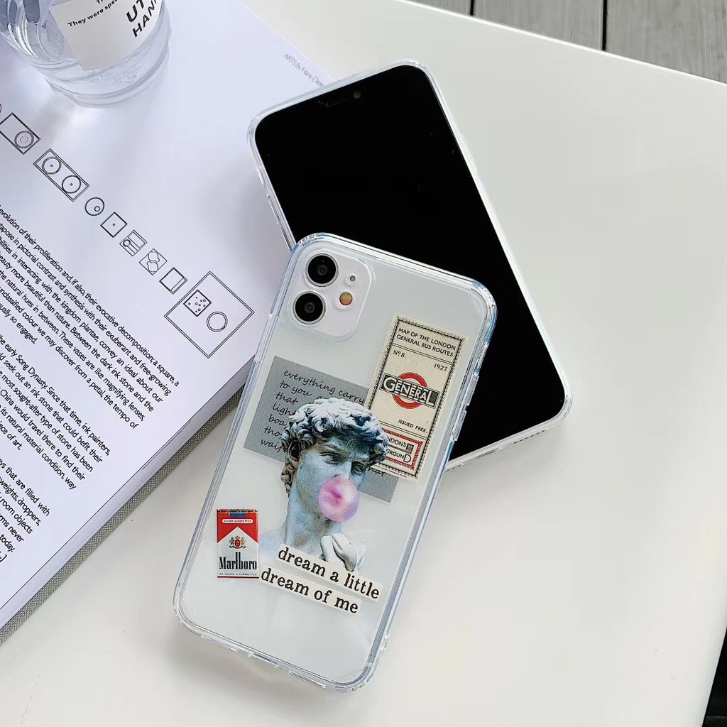 Ốp điện thoại hình tượng thần tình yêu/David cho iPhone 7Plus 8+ X XR XSmax 11Promax 12 12promax | BigBuy360 - bigbuy360.vn