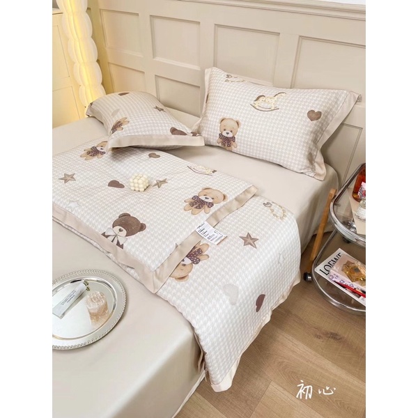 Set Chăn Ga Tenel Hoạ Tiết ( Chăn Hè Mỏng) - shinbedding