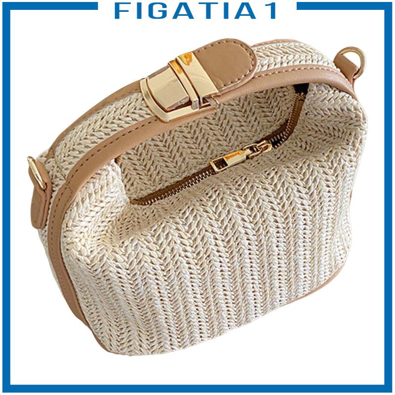 [Fiatia1] Túi Xách Tote Dệt Điều Chỉnh Được Thời Trang Mùa Hè Phong Cách Boho Đi Biển Dành Cho Nữ