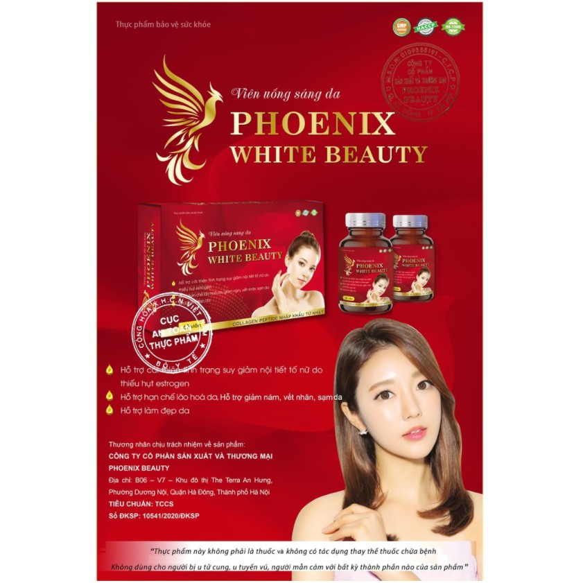 Viên Uống Giúp Sáng Da Trắng Da Làm Mờ Hết Nám Phoenix Beauty | BigBuy360 - bigbuy360.vn