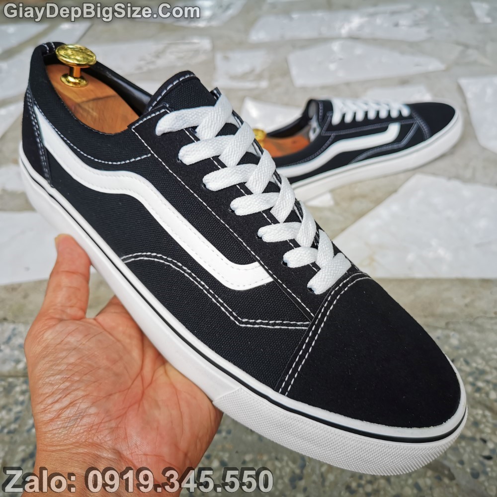 Giày vải thể thao big size cỡ lớn EU:44-45 cho nam chân to. Large size men's canvas shoes, vans shoes for big feet.