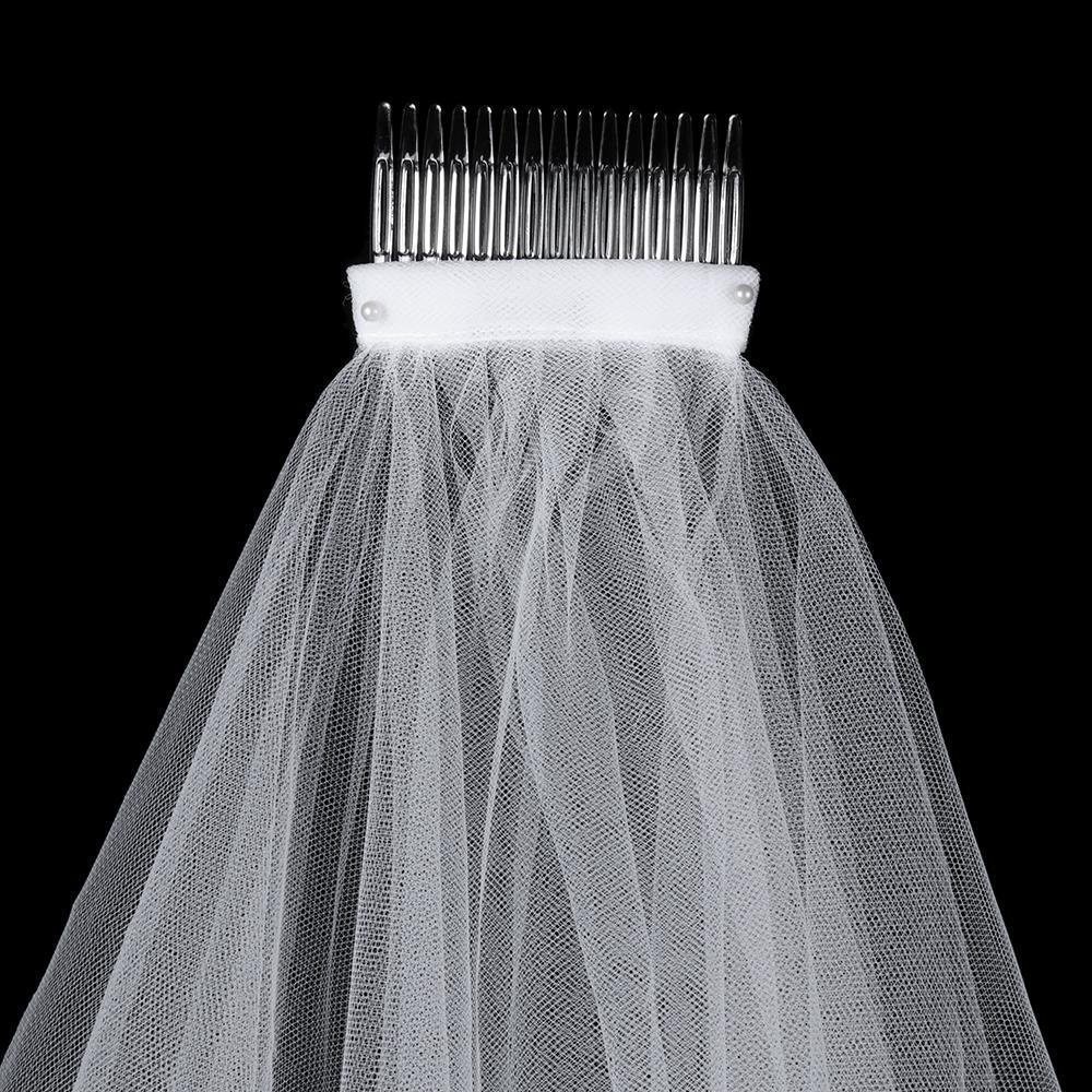 EUTUS Mạng Che Mặt Hai Lớp Hóa Trang Cô Dâu