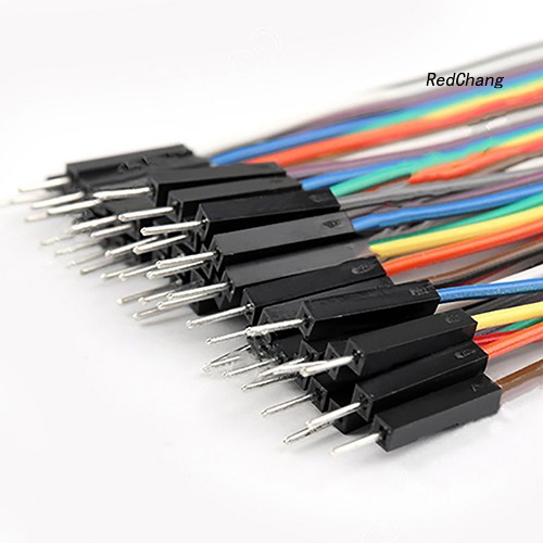 -SPQ- 40Pcs/Row 10cm M-M M-F F-F Dupont Wires Jumper Cables for Arduino Breadboard