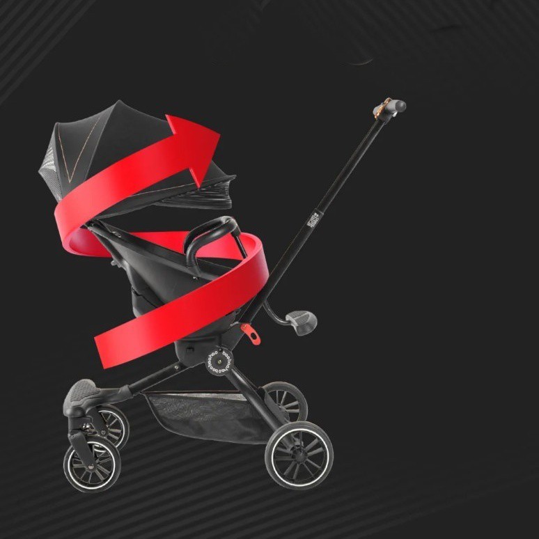 FREE SHIP ! Xe đẩy tiện lợi Baobaohao V8 thế hệ mới MẪU MỚI NHẤT 2021 - HỒNG