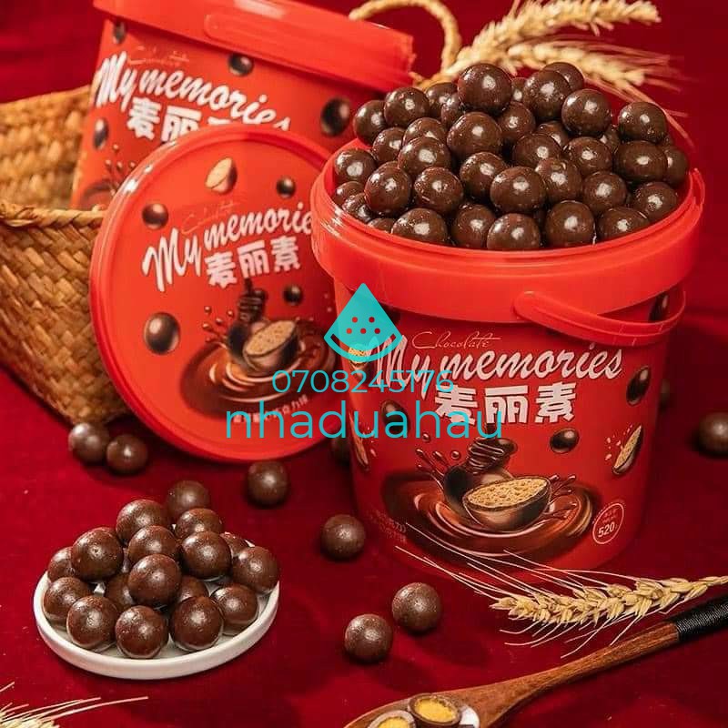 Một xô kẹo trà sữa trân châu 2 vị/ bánh macaron 2 vị hiệu BX Đài Loan 208/238g